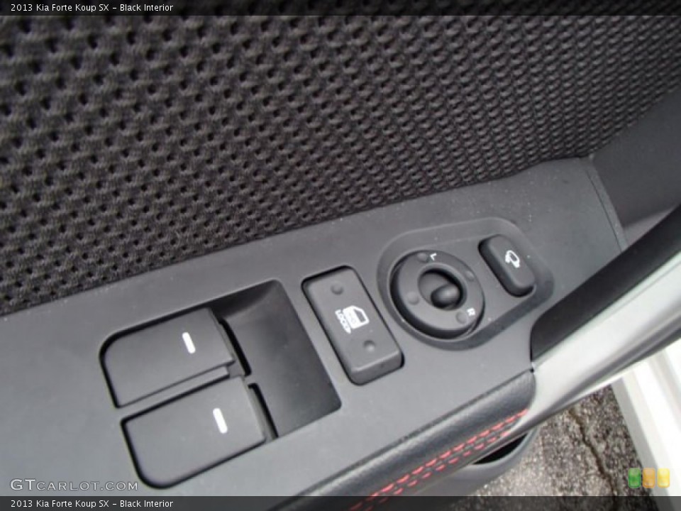 Black Interior Controls for the 2013 Kia Forte Koup SX #80407131