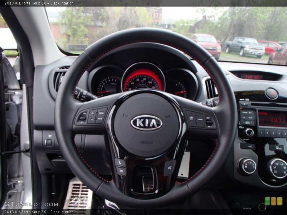 Black Interior Steering Wheel for the 2013 Kia Forte Koup SX #80407207