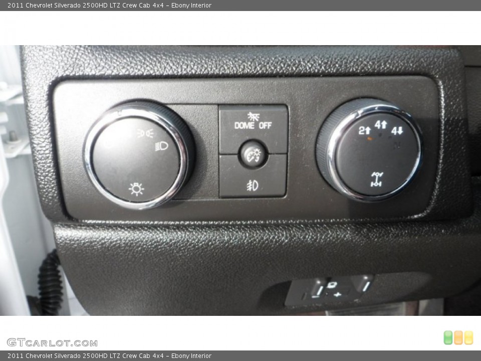Ebony Interior Controls for the 2011 Chevrolet Silverado 2500HD LTZ Crew Cab 4x4 #80410231