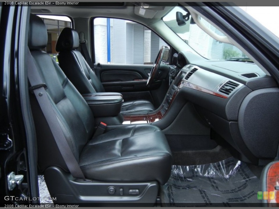 Ebony Interior Photo for the 2008 Cadillac Escalade ESV #80410333