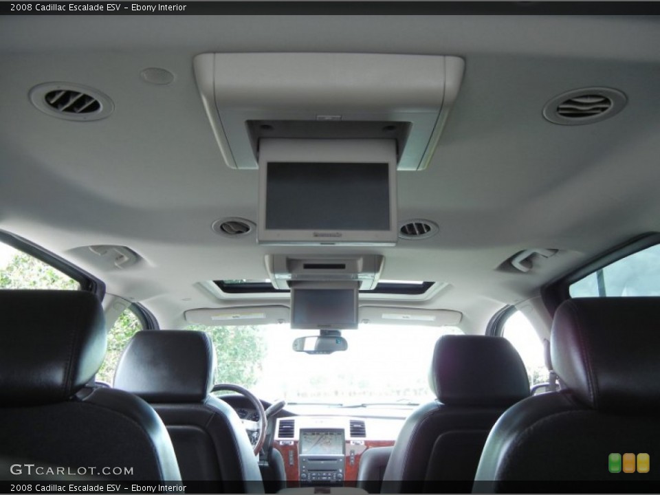 Ebony Interior Entertainment System for the 2008 Cadillac Escalade ESV #80410379