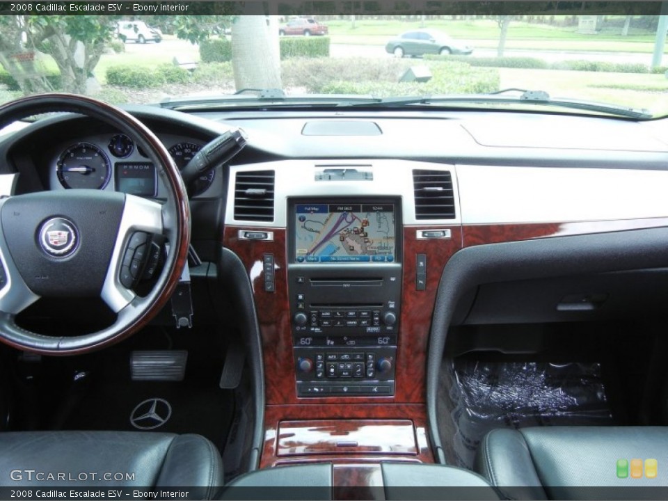 Ebony Interior Dashboard for the 2008 Cadillac Escalade ESV #80410441