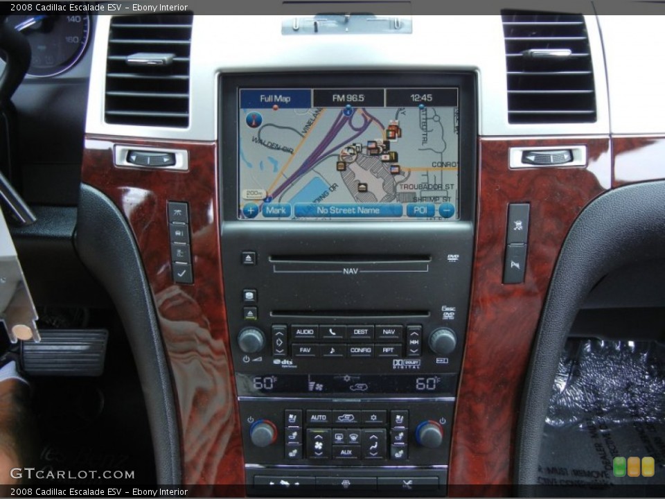 Ebony Interior Navigation for the 2008 Cadillac Escalade ESV #80410522