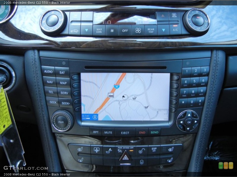 Black Interior Navigation for the 2008 Mercedes-Benz CLS 550 #80411204