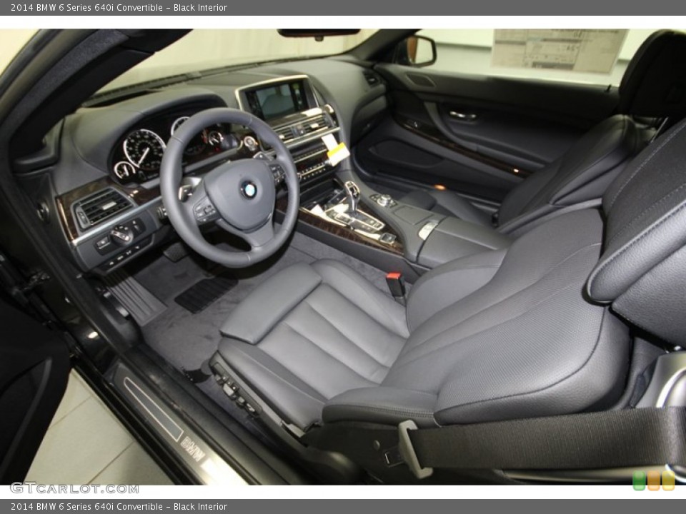 Black Interior Prime Interior for the 2014 BMW 6 Series 640i Convertible #80414572