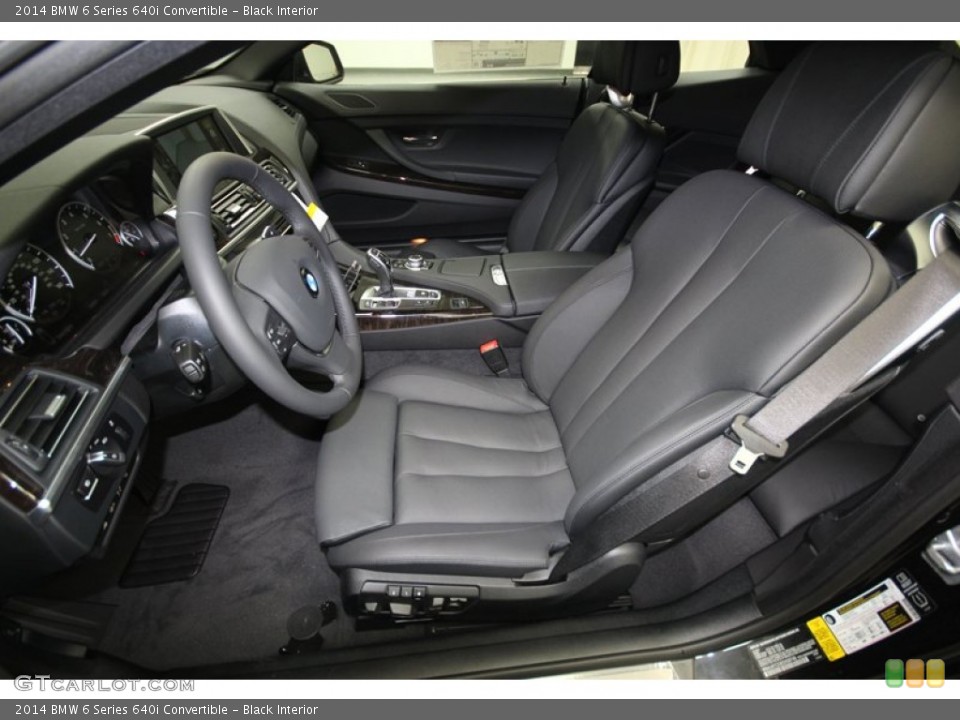 Black Interior Photo for the 2014 BMW 6 Series 640i Convertible #80414761