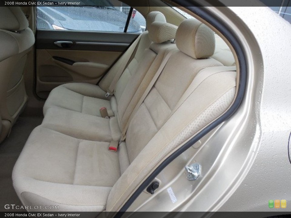 Ivory Interior Rear Seat for the 2008 Honda Civic EX Sedan #80414952