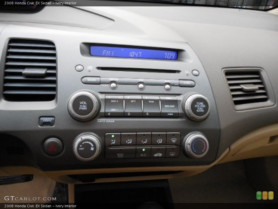 Ivory Interior Controls for the 2008 Honda Civic EX Sedan #80414990