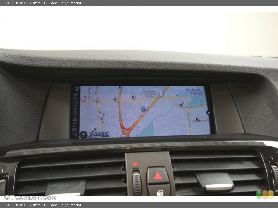 Sand Beige Interior Navigation for the 2014 BMW X3 xDrive28i #80415472