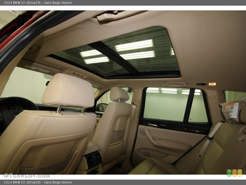 Sand Beige Interior Sunroof for the 2014 BMW X3 xDrive28i #80415690