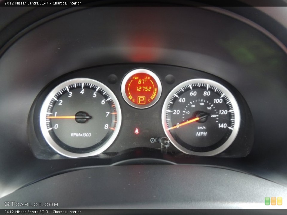 Charcoal Interior Gauges for the 2012 Nissan Sentra SE-R #80416654