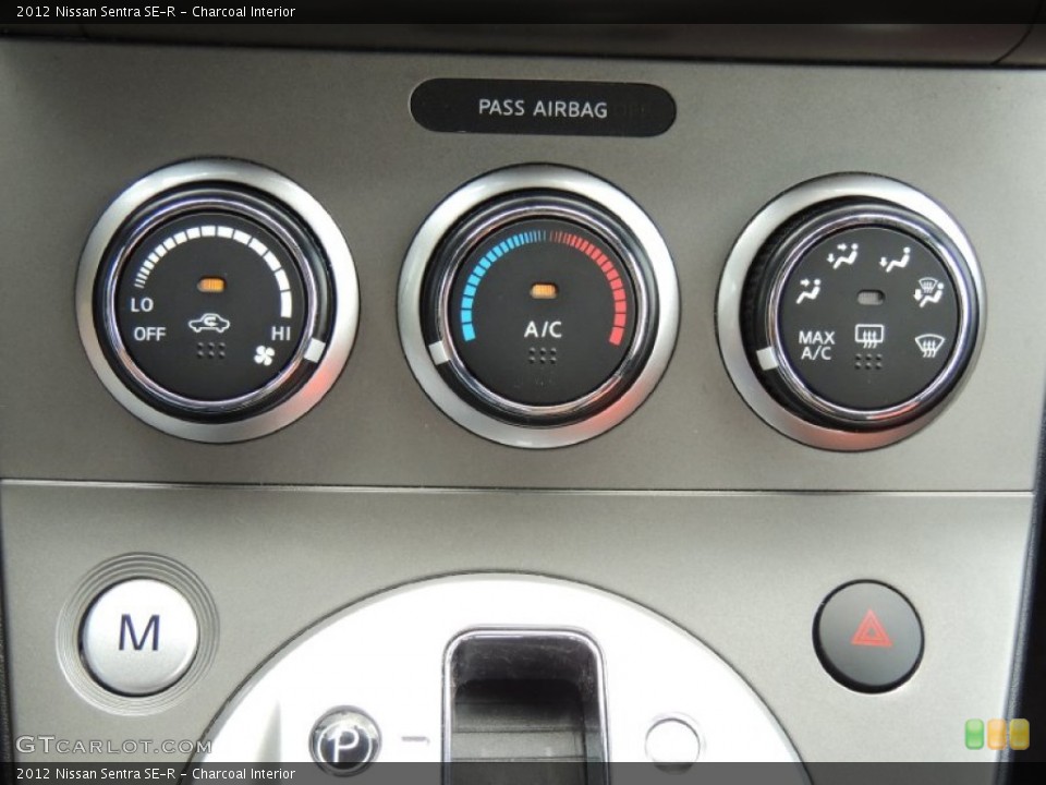 Charcoal Interior Controls for the 2012 Nissan Sentra SE-R #80416783