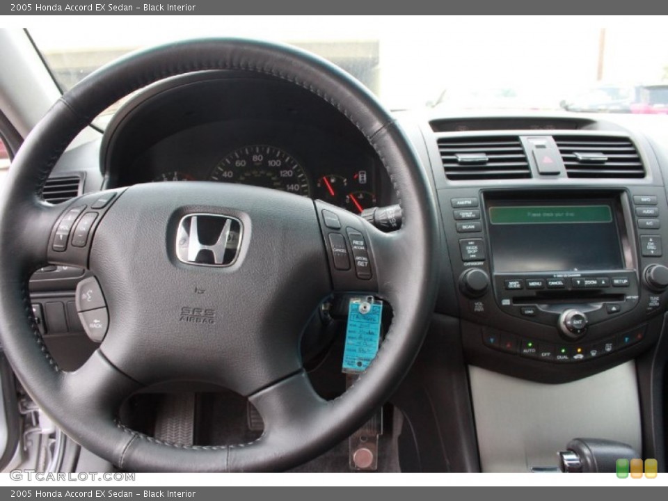 Black Interior Steering Wheel for the 2005 Honda Accord EX Sedan #80418493