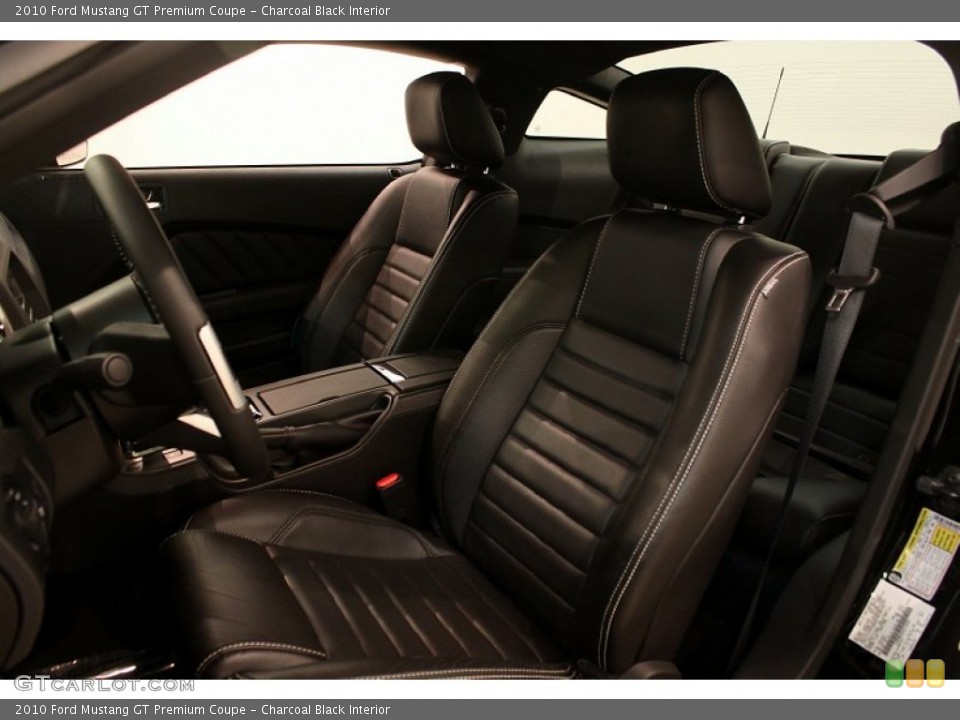 Charcoal Black Interior Photo for the 2010 Ford Mustang GT Premium Coupe #80418979