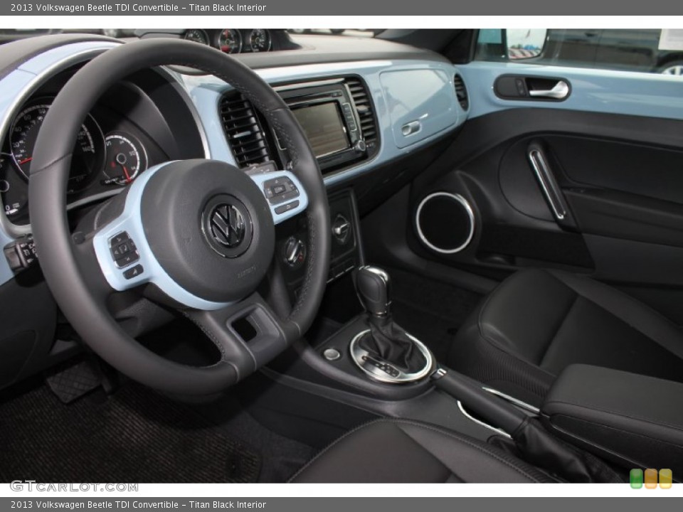 Titan Black Interior Photo for the 2013 Volkswagen Beetle TDI Convertible #80419148