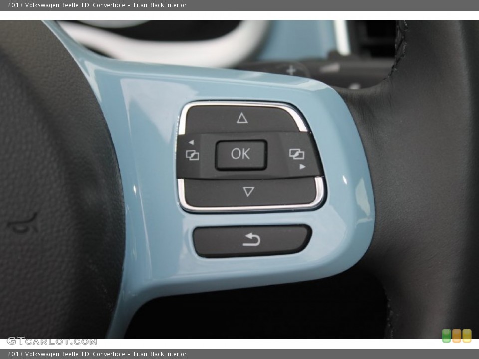 Titan Black Interior Controls for the 2013 Volkswagen Beetle TDI Convertible #80419330