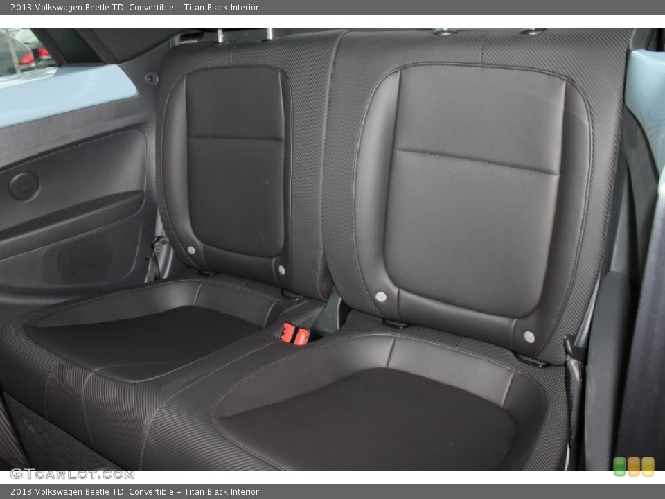 Titan Black Interior Rear Seat for the 2013 Volkswagen Beetle TDI Convertible #80419416