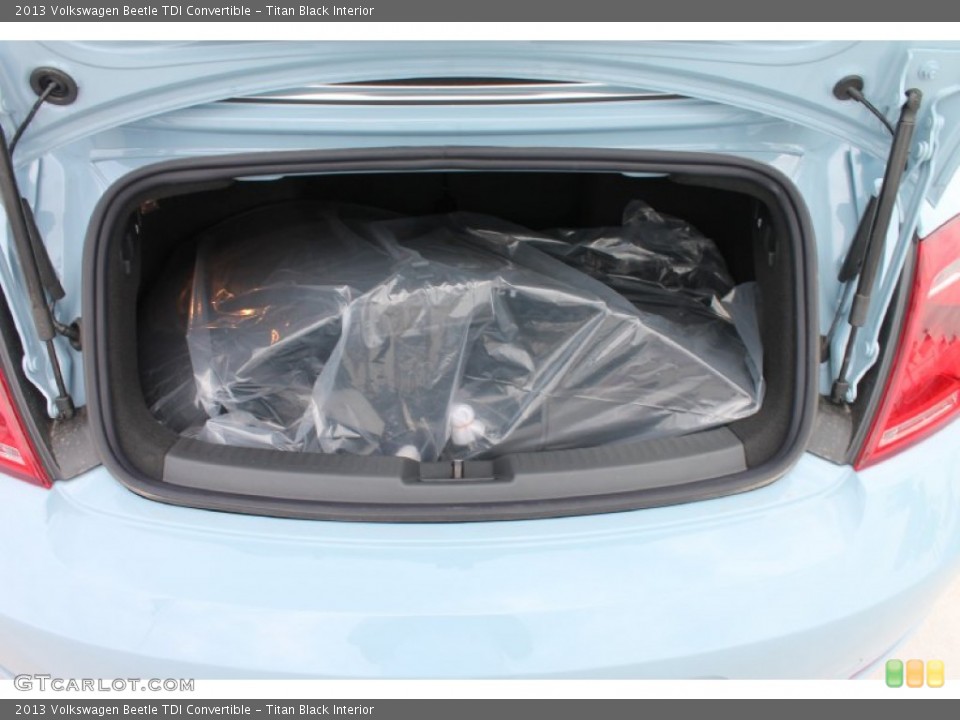 Titan Black Interior Trunk for the 2013 Volkswagen Beetle TDI Convertible #80419435