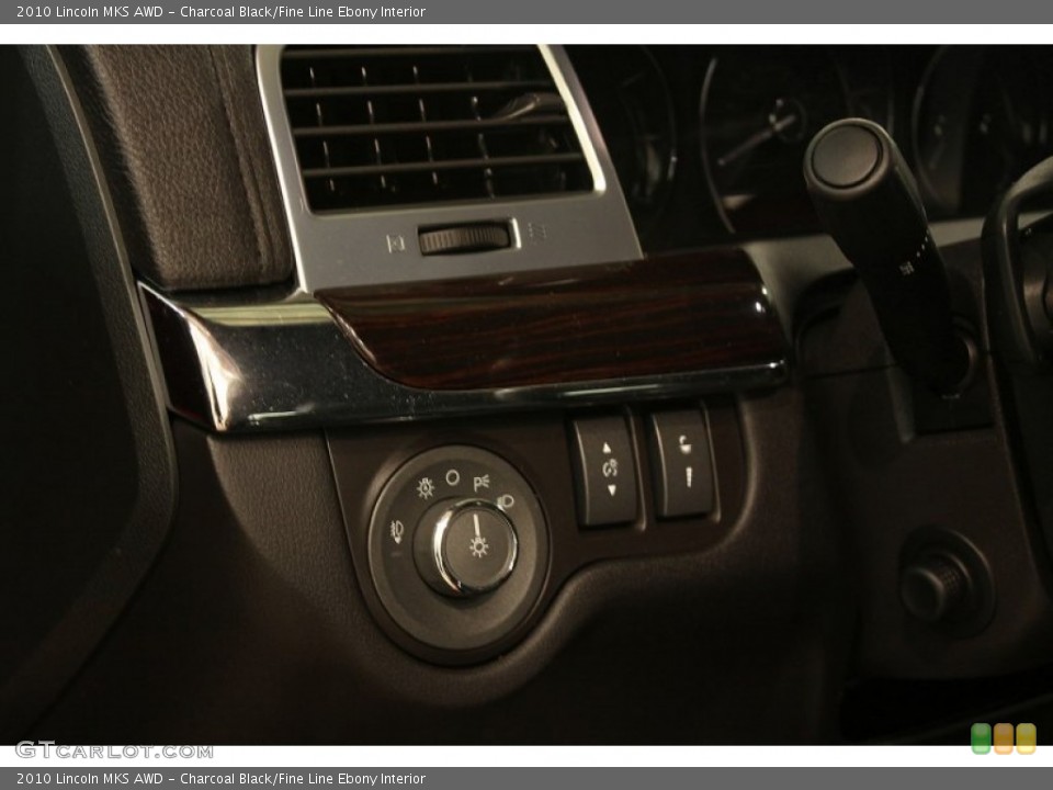 Charcoal Black/Fine Line Ebony Interior Controls for the 2010 Lincoln MKS AWD #80419546