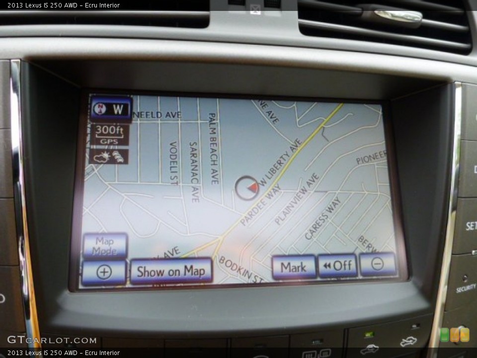 Ecru Interior Navigation for the 2013 Lexus IS 250 AWD #80420990