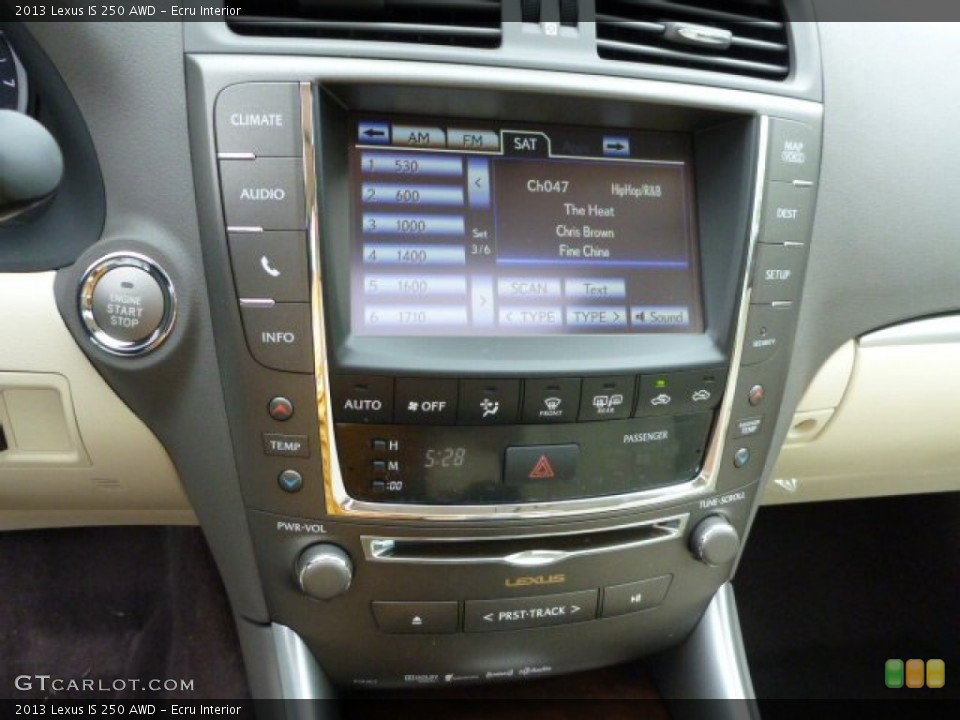 Ecru Interior Controls for the 2013 Lexus IS 250 AWD #80421028