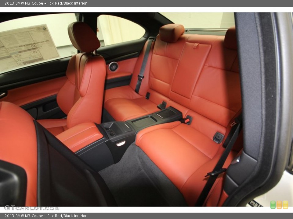 Fox Red/Black Interior Rear Seat for the 2013 BMW M3 Coupe #80421230