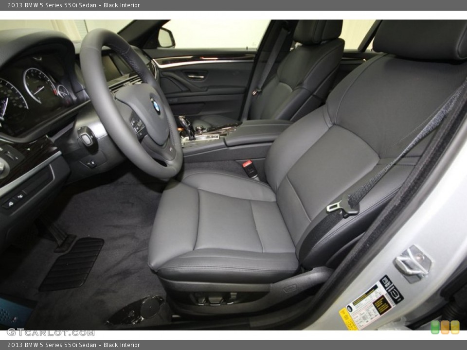 Black Interior Photo for the 2013 BMW 5 Series 550i Sedan #80421640