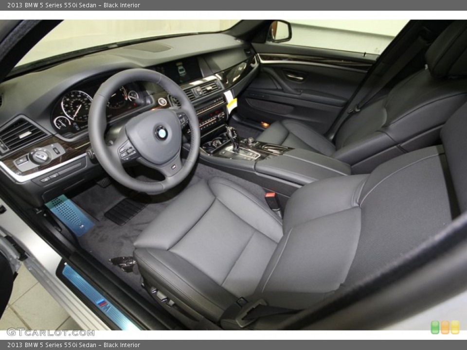 Black Interior Prime Interior for the 2013 BMW 5 Series 550i Sedan #80421748