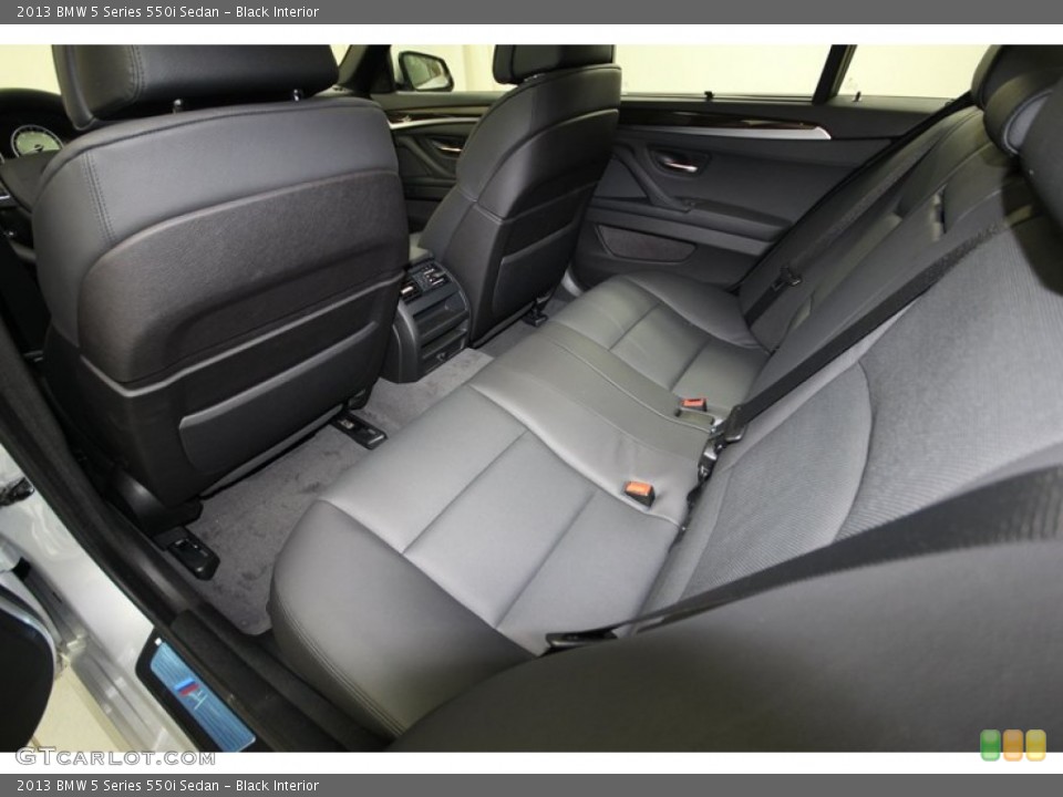 Black Interior Rear Seat for the 2013 BMW 5 Series 550i Sedan #80422046