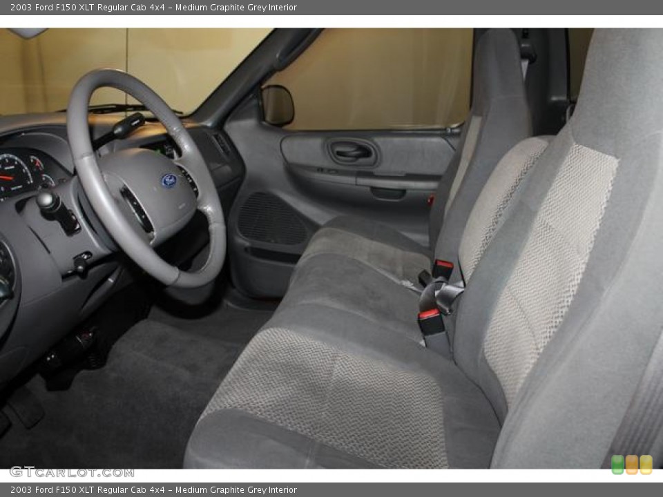 Medium Graphite Grey Interior Photo for the 2003 Ford F150 XLT Regular Cab 4x4 #80423652