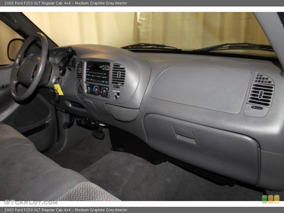 Medium Graphite Grey Interior Dashboard for the 2003 Ford F150 XLT Regular Cab 4x4 #80423656