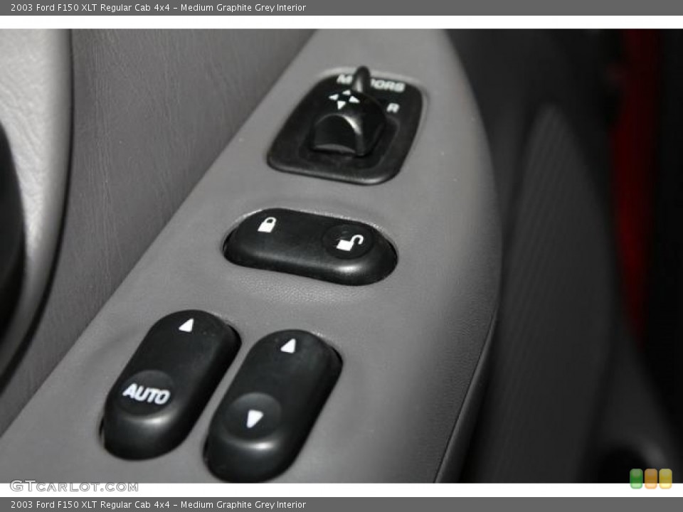 Medium Graphite Grey Interior Controls for the 2003 Ford F150 XLT Regular Cab 4x4 #80423683