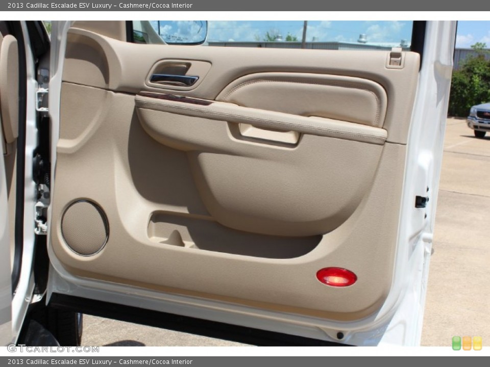 Cashmere/Cocoa Interior Door Panel for the 2013 Cadillac Escalade ESV Luxury #80424724