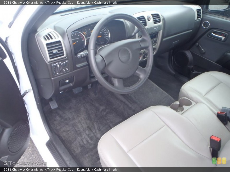 Ebony/Light Cashmere 2011 Chevrolet Colorado Interiors