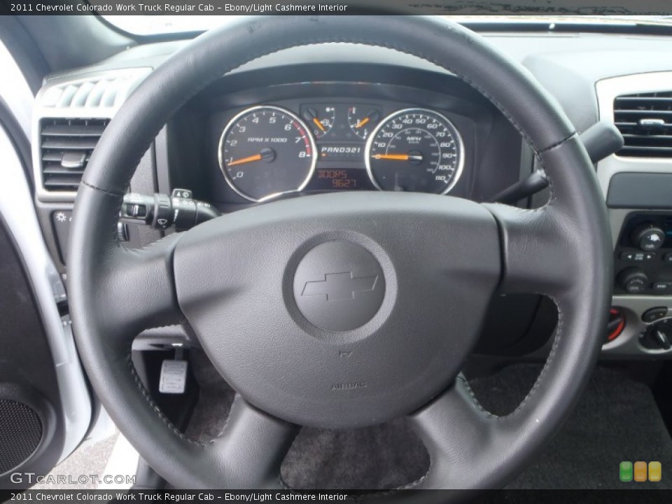 Ebony/Light Cashmere Interior Steering Wheel for the 2011 Chevrolet Colorado Work Truck Regular Cab #80426360