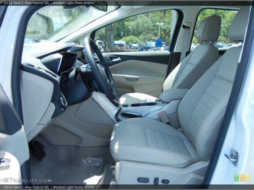 Medium Light Stone Interior Photo for the 2013 Ford C-Max Hybrid SEL #80427905