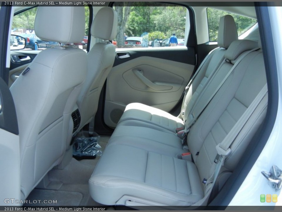 Medium Light Stone Interior Rear Seat for the 2013 Ford C-Max Hybrid SEL #80427914