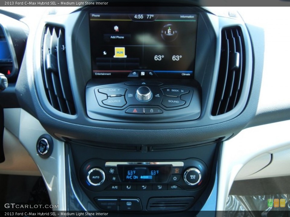 Medium Light Stone Interior Controls for the 2013 Ford C-Max Hybrid SEL #80427962