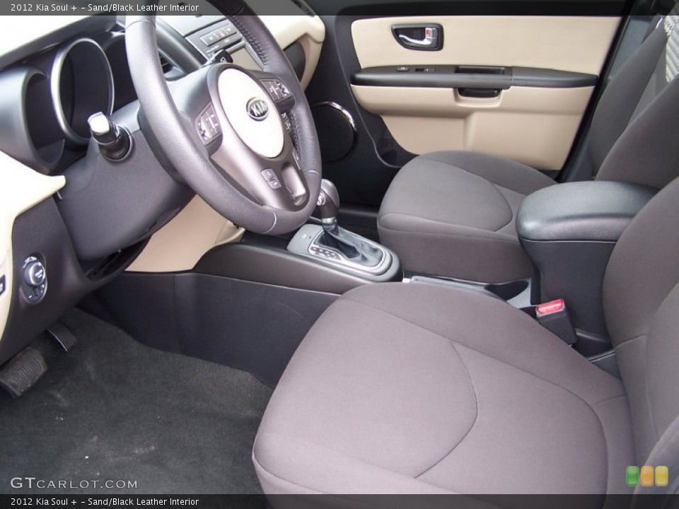 Sand/Black Leather Interior Photo for the 2012 Kia Soul + #80428135