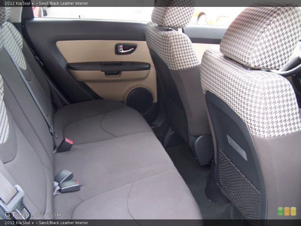 Sand/Black Leather Interior Rear Seat for the 2012 Kia Soul + #80428203