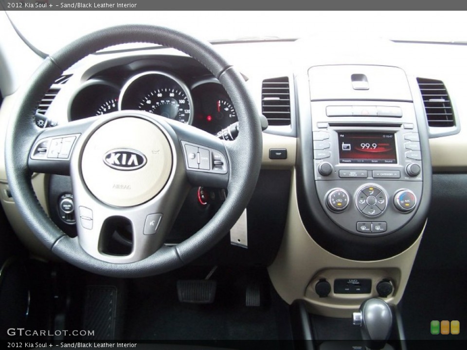Sand/Black Leather Interior Dashboard for the 2012 Kia Soul + #80428223