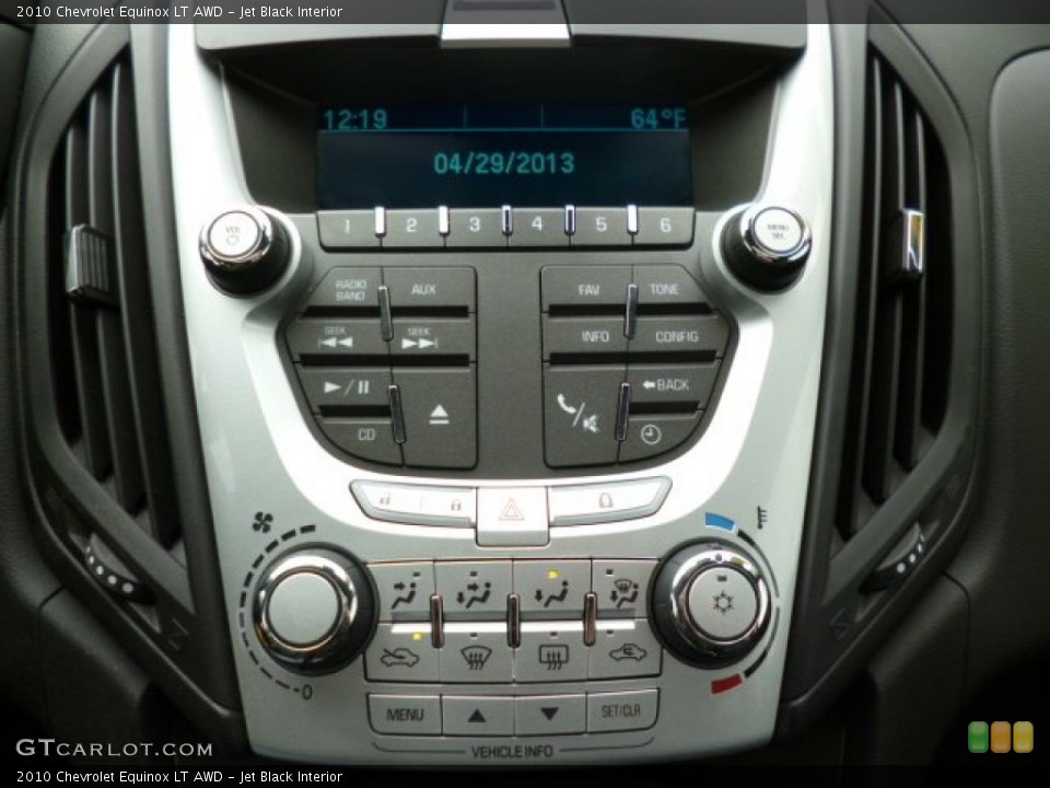 Jet Black Interior Controls for the 2010 Chevrolet Equinox LT AWD #80428434