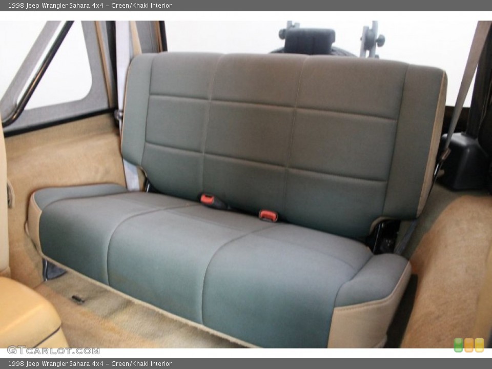 Green/Khaki Interior Rear Seat for the 1998 Jeep Wrangler Sahara 4x4 #80428625