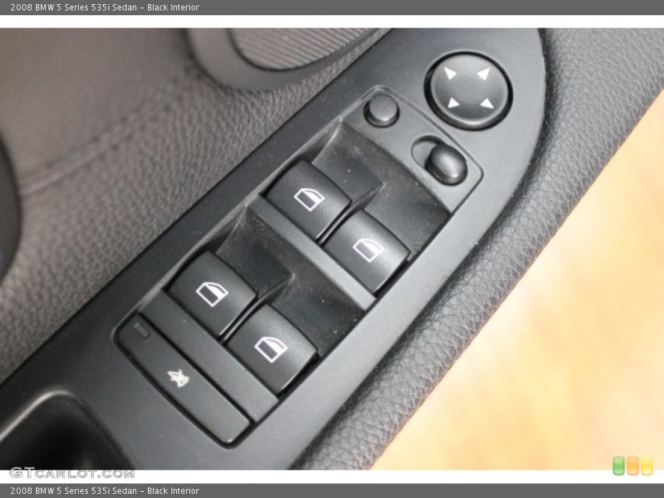 Black Interior Controls for the 2008 BMW 5 Series 535i Sedan #80429243