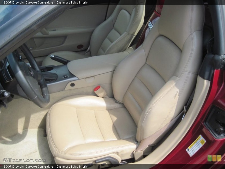 Cashmere Beige Interior Front Seat for the 2006 Chevrolet Corvette Convertible #80429471