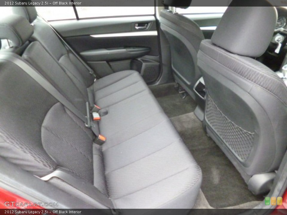 Off Black Interior Rear Seat for the 2012 Subaru Legacy 2.5i #80429758