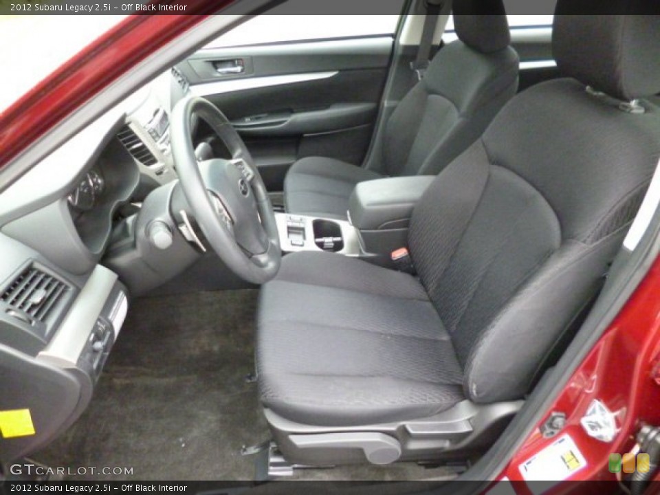 Off Black Interior Photo for the 2012 Subaru Legacy 2.5i #80429798