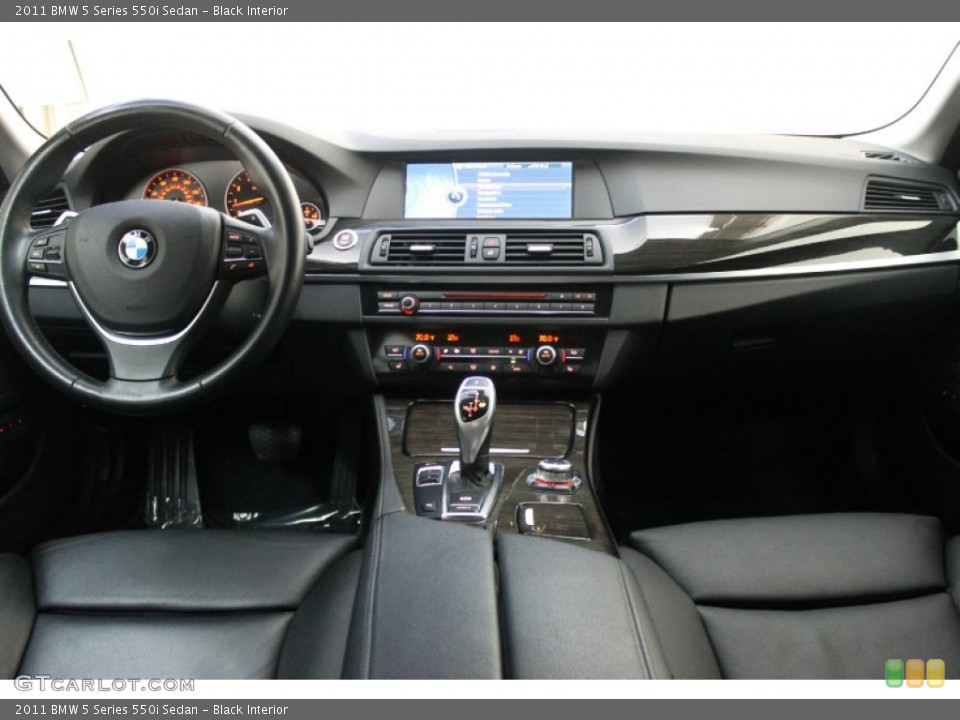 Black Interior Dashboard for the 2011 BMW 5 Series 550i Sedan #80429981