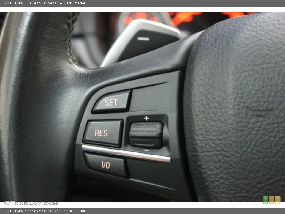 Black Interior Controls for the 2011 BMW 5 Series 550i Sedan #80430062