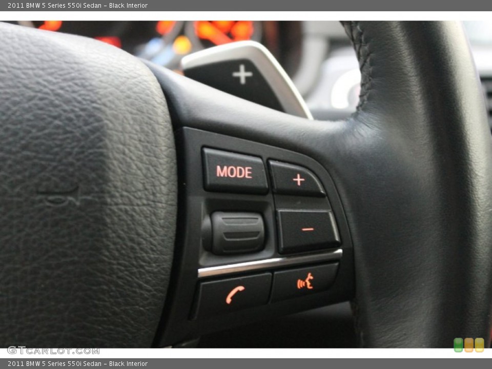 Black Interior Controls for the 2011 BMW 5 Series 550i Sedan #80430086